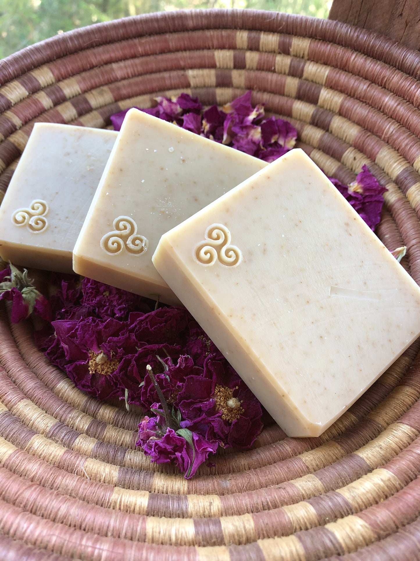 The Holy Trinity Soap Chamomile infused with Goat Milk, Irish Sea Moss, colloidal oatmeal
