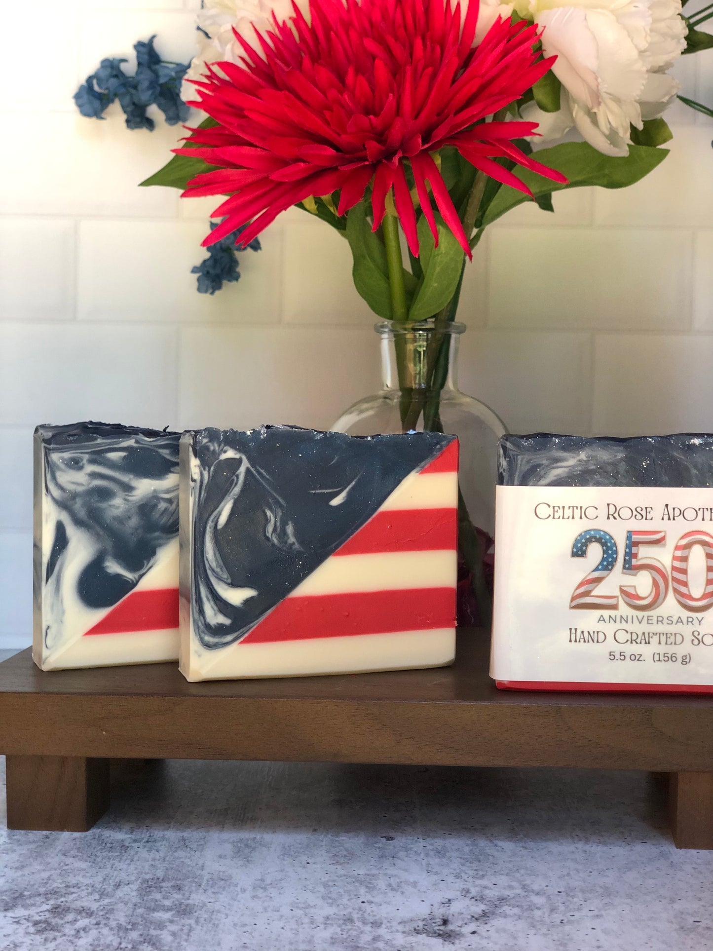 Celebrate 250 years! Flag Soap