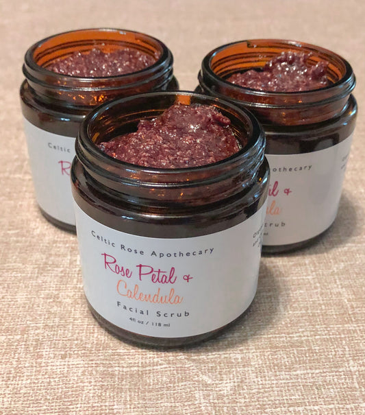 Rose Petal & Calendula Facial Scrub