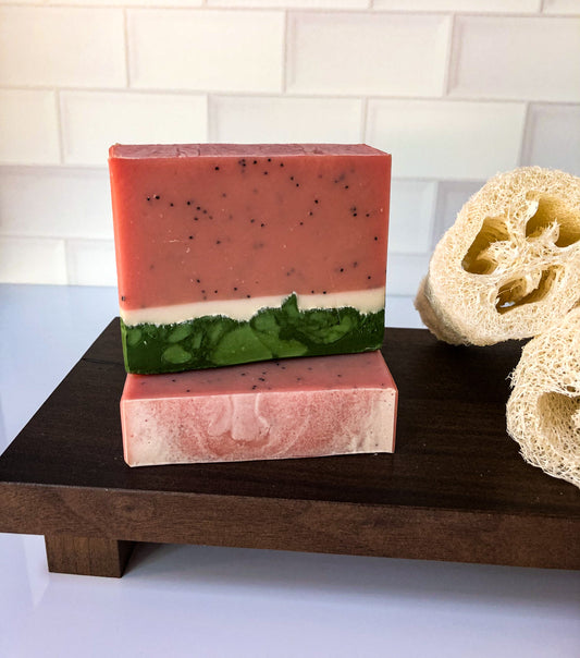 Pink watermelon Tallow Soap