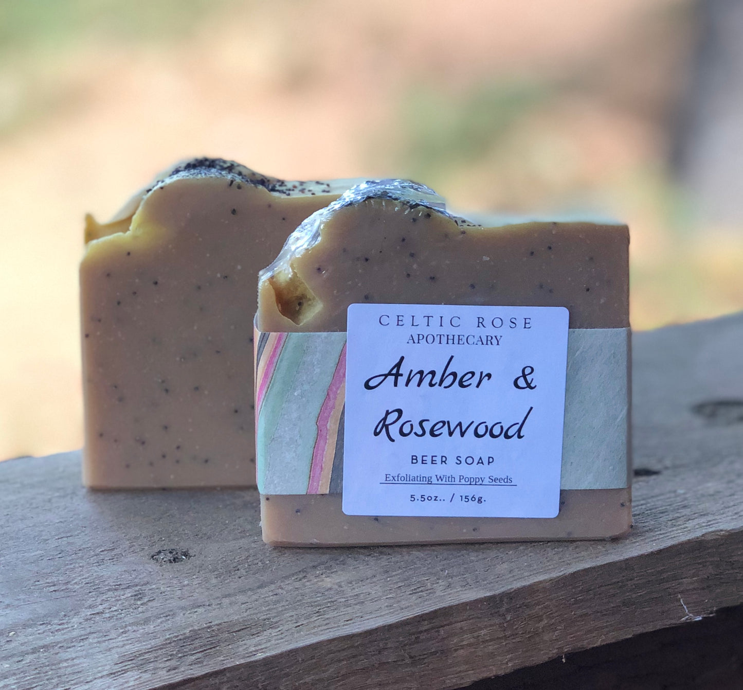 Amber & Rosewood beer soap